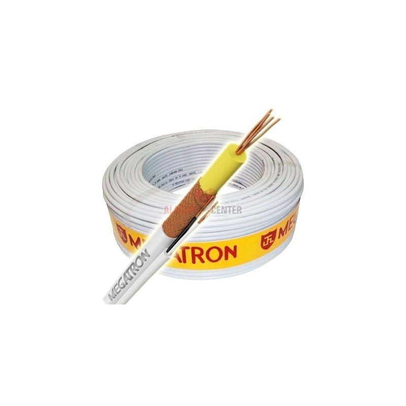 Cabo coaxial cftv Macrocabos 4mm + alimentação bipolar flexivel
