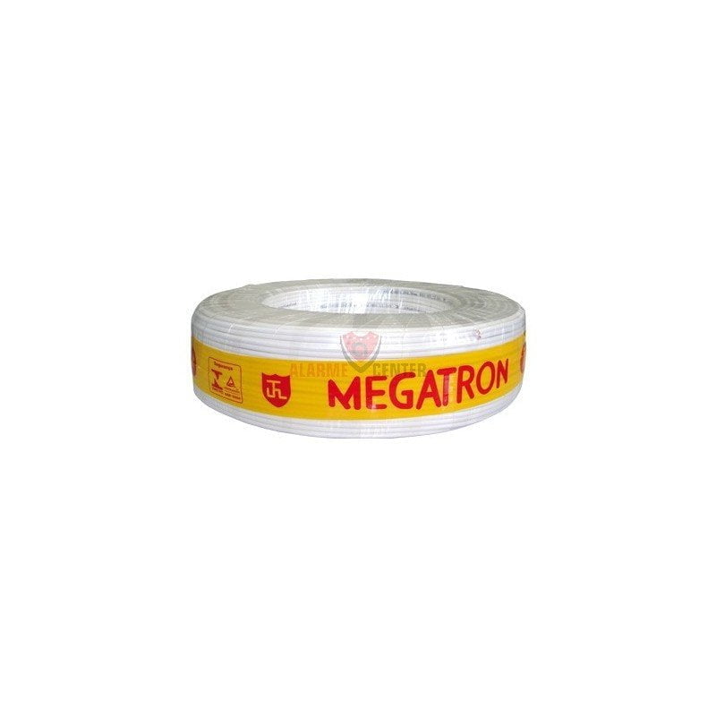 Cabo paralelo 2x1,5mm flexivel Branco 100 metros Megatron