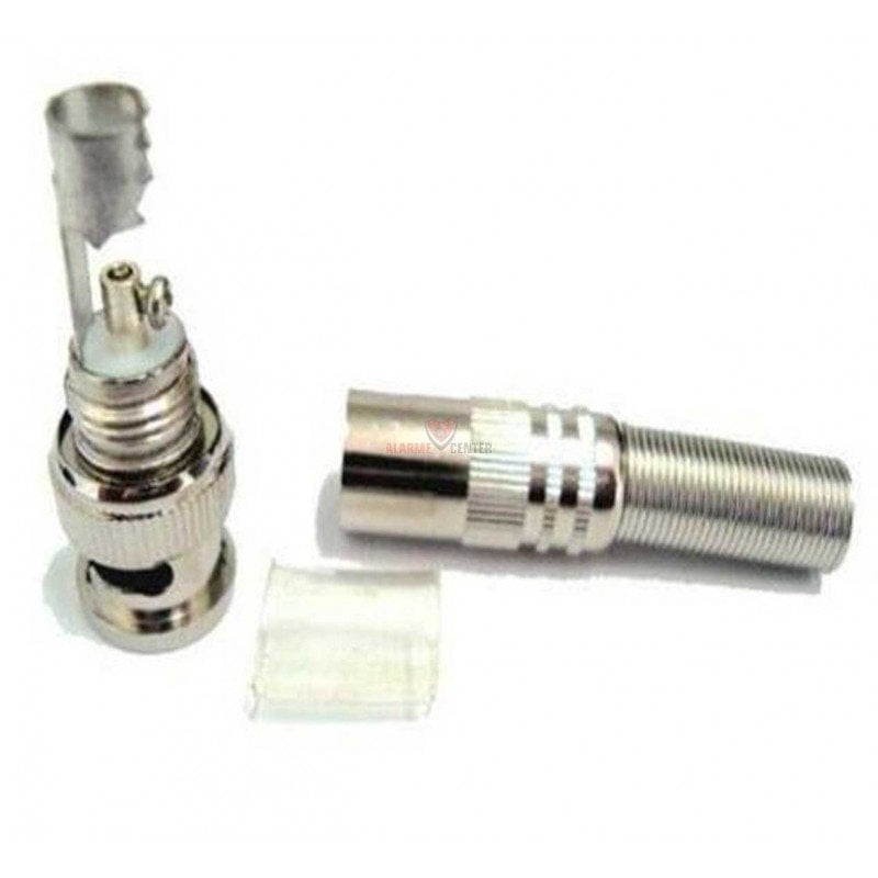 Conector bnc com mola e parafuso