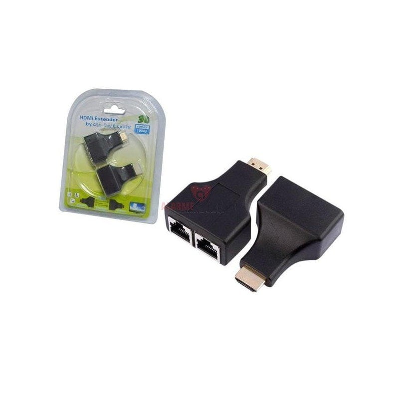 Extensor Hdmi 30 metros via cabo de rede 3d Full Hd 1080p