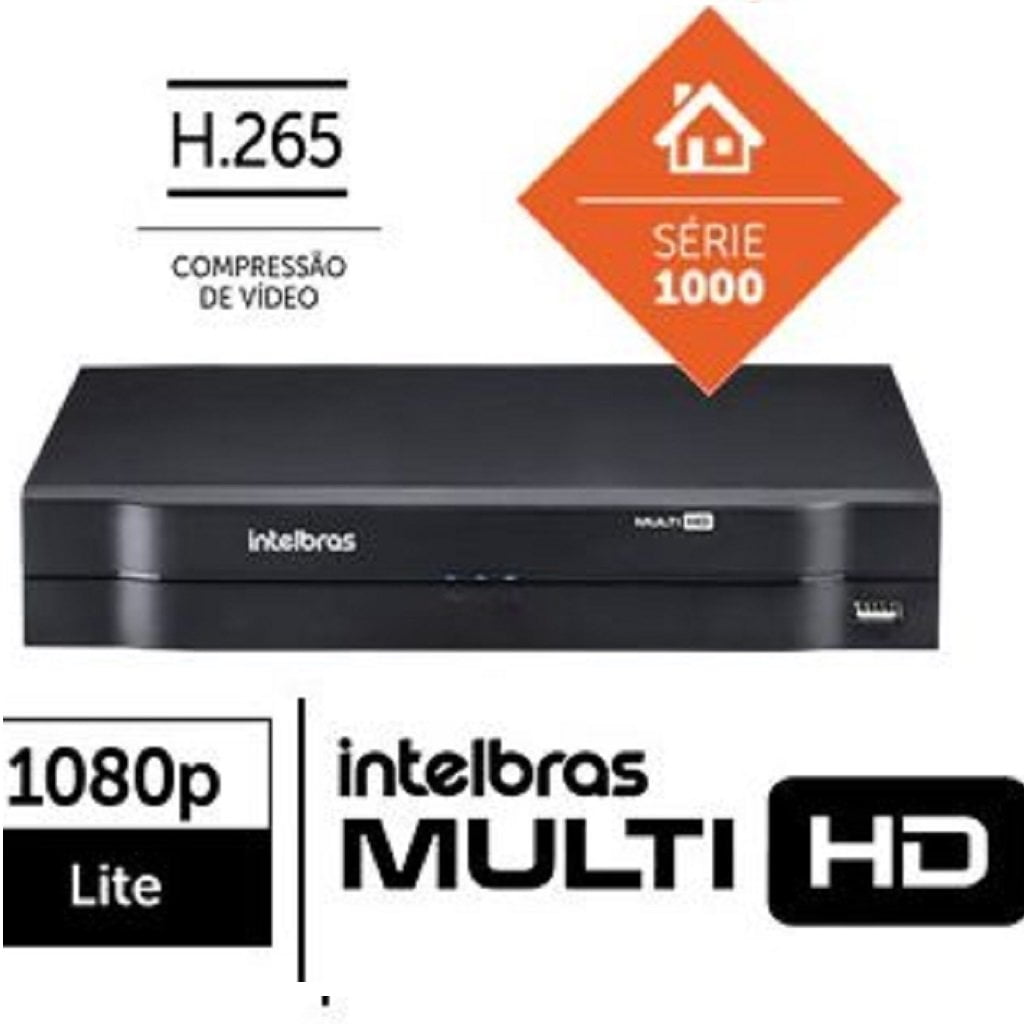 DVR 4 CANAIS INTELBRAS MHDX SERIE 1000