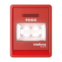 sinalizador audio visual intelbras sav 521 e vermelho